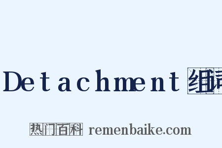 Detachment组词是什么意思的图片